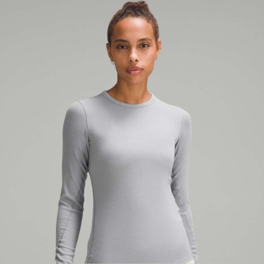 Lululemon Hold Tight Long Sleeve Shirt Rhino Grey NWT 12